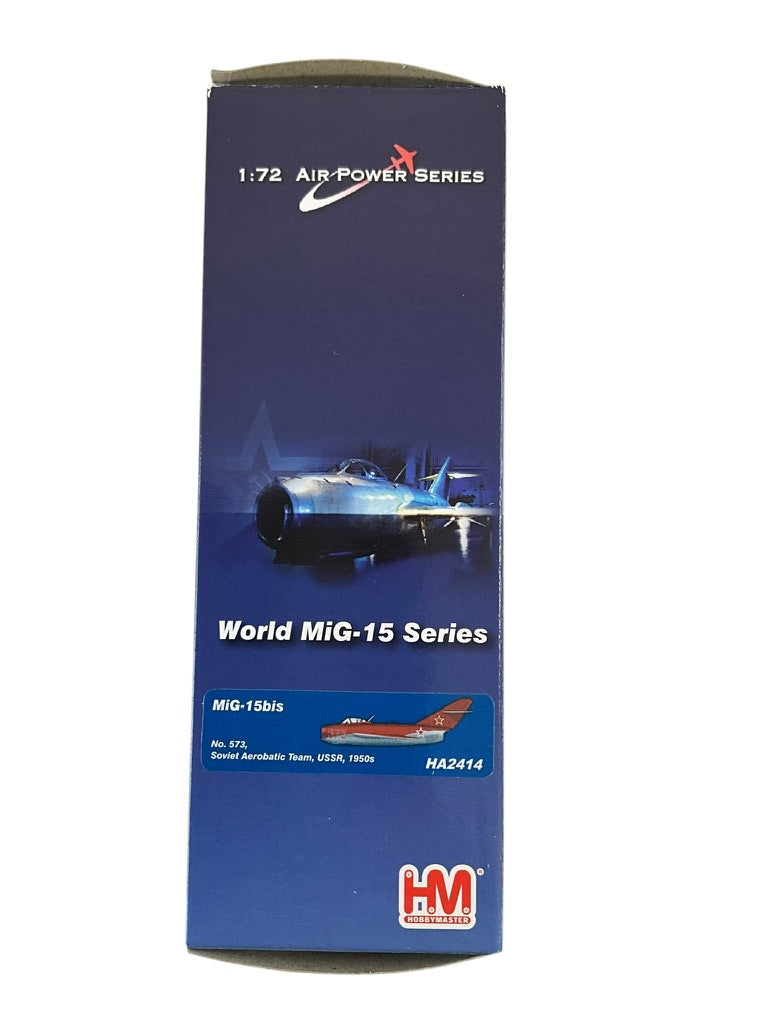 1/72 HobbyMaster (HA2414) MiG15bis "Fagot" (Red-573) "Red Falcons" Soviet Aerobatic Team, U.S.S.R. 1950s (Limited Edition of Only 500)