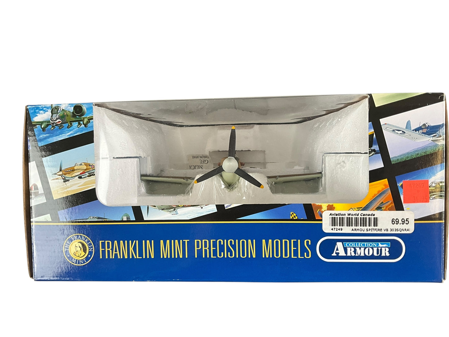 1/48 Franklin Mint/Armour (B11E082) Supermarine Spitfire MK. Vb (RF-M+ AR335) flown by Jan Falkowski 303 "Kościuszko" Sqdn, Polish Air Force "in Exil" (Limited Edition)