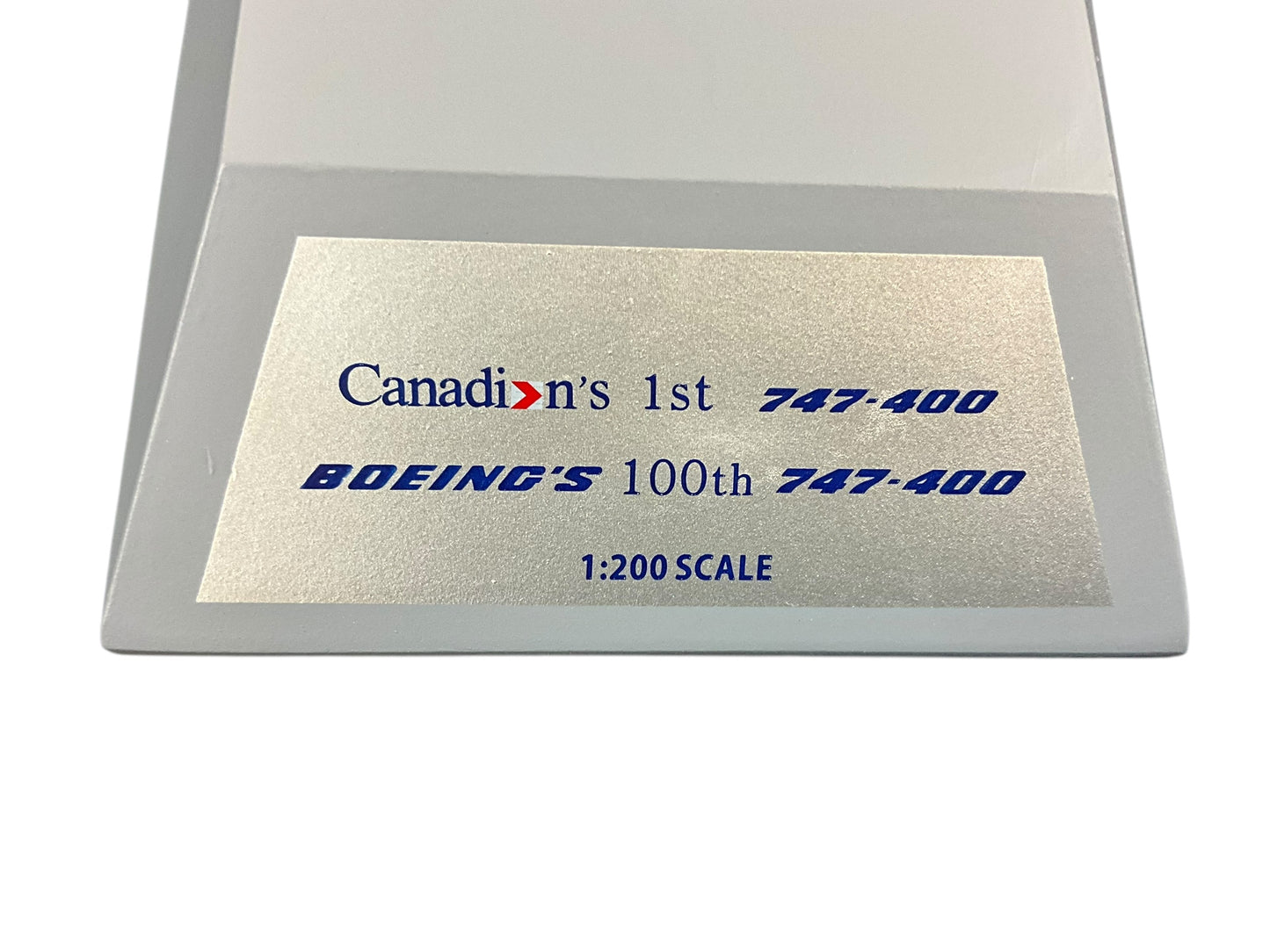 1/200 (Inflight200) B-Models (BP-744-100) Boeing B747-475 (C-GMWW) " Maxwell W. Ward " Boeing's 100th B747-400" 1st CDN "Chevron" Livery - Canadian Airlines International (Limited Edition)