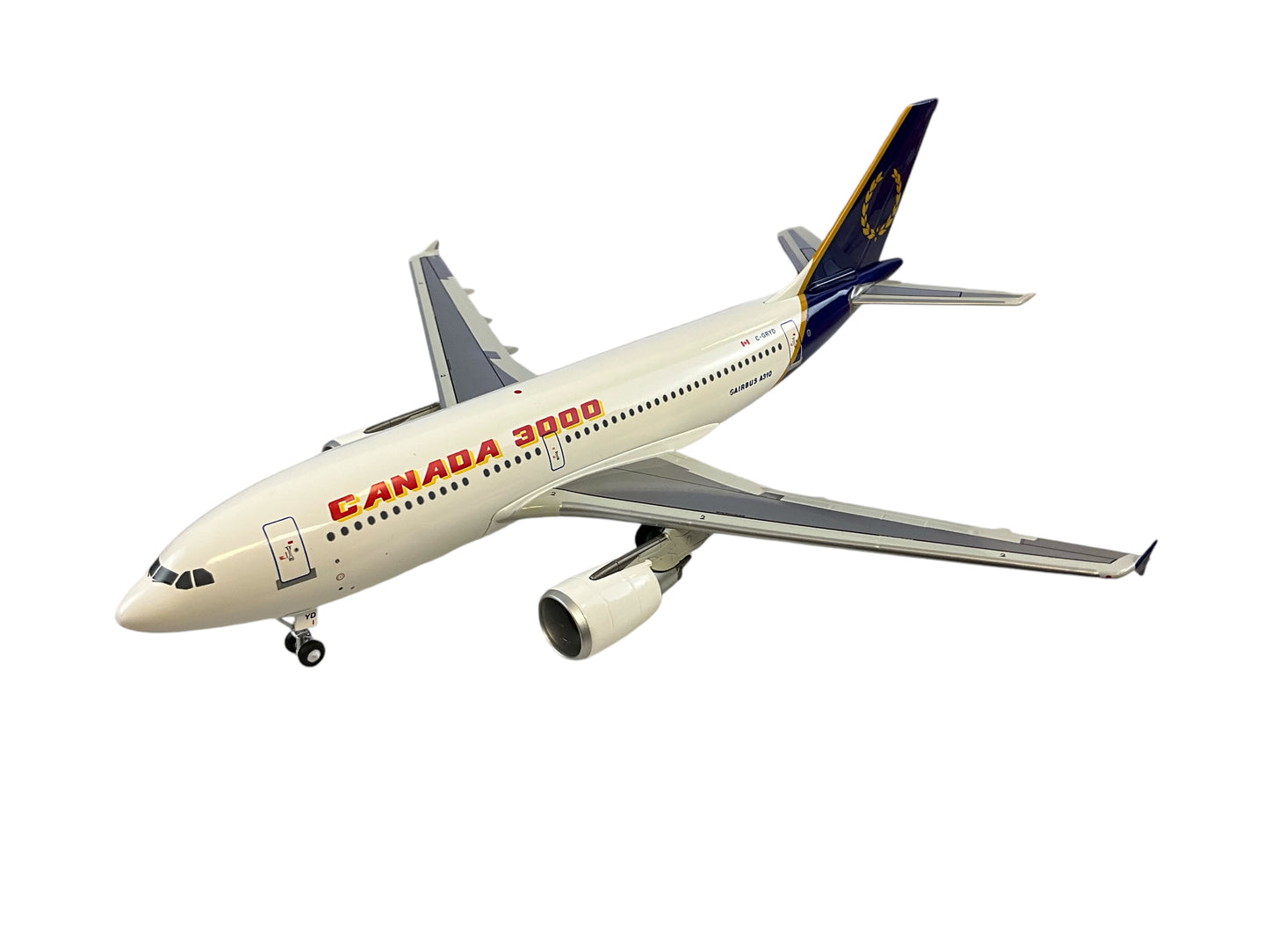 1/200 Hobbymaster (HL6004) Airbus A310-304 (C-GRYD) Transitional Livery with Royal Airlines Tail & CANADA 3000 Titles (Limited Edition)
