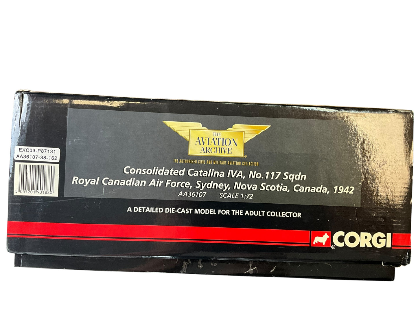 1/72 Corgi (AA36107) Consolidated (Catalina PBY-5A) Canso IVA (JX580) No. 117 Sqdn R.C.A.F. Sydney, Nova Scotia, 1942 Limited Edition #0820 of Only 1000)
