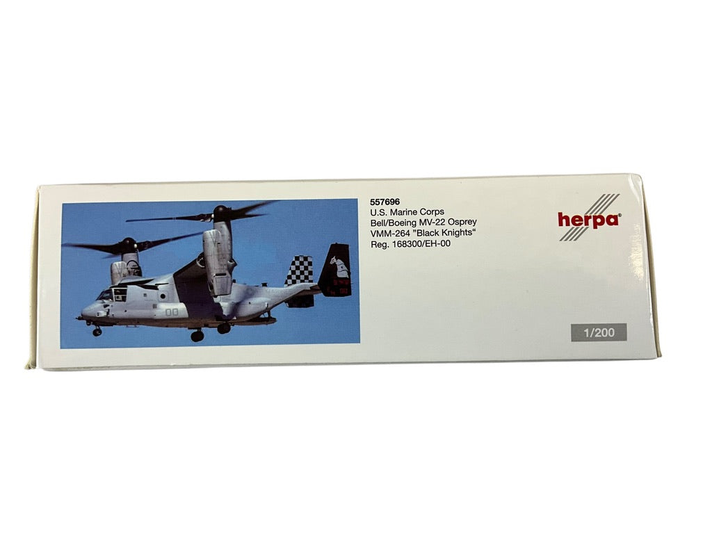 1/200 Herpa (557696) Bell/Boeing MV22 Osprey (168300/EH-00) VMM264 "Black Knights" U.S.Marine Corps (Limited Edition)