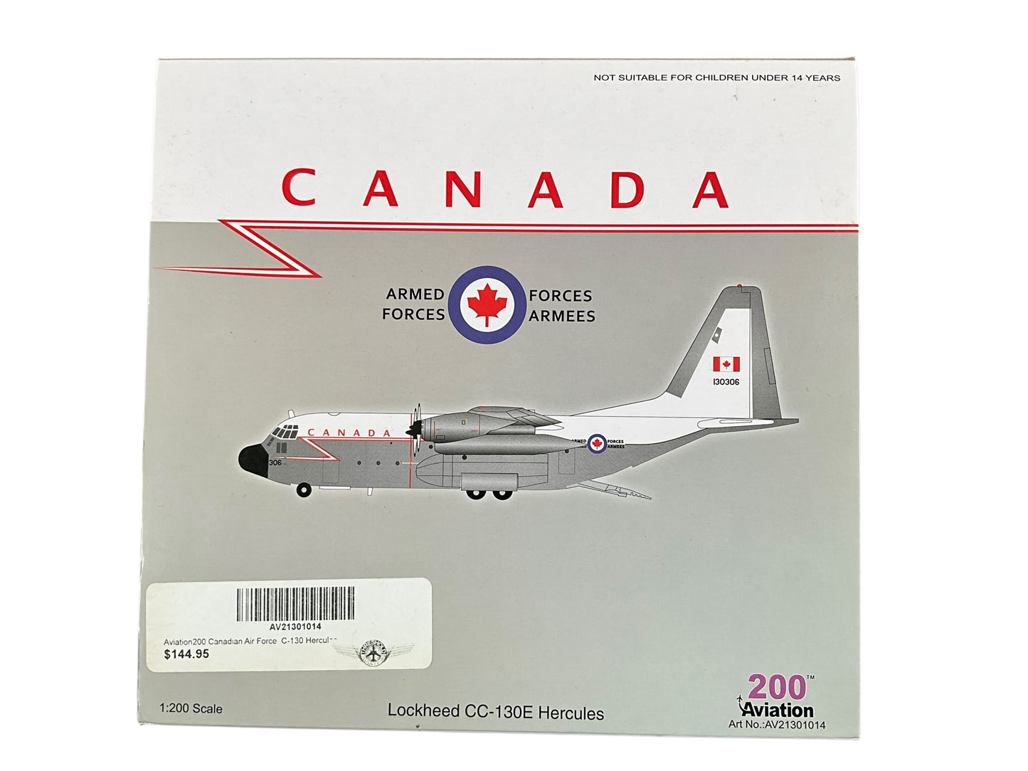1/200 AVIATION200 (AV2-130-1014) LOCKHEED CC-130E HERCULES 436 Thunderbird Sqn CANADIAN ARMED FORCES