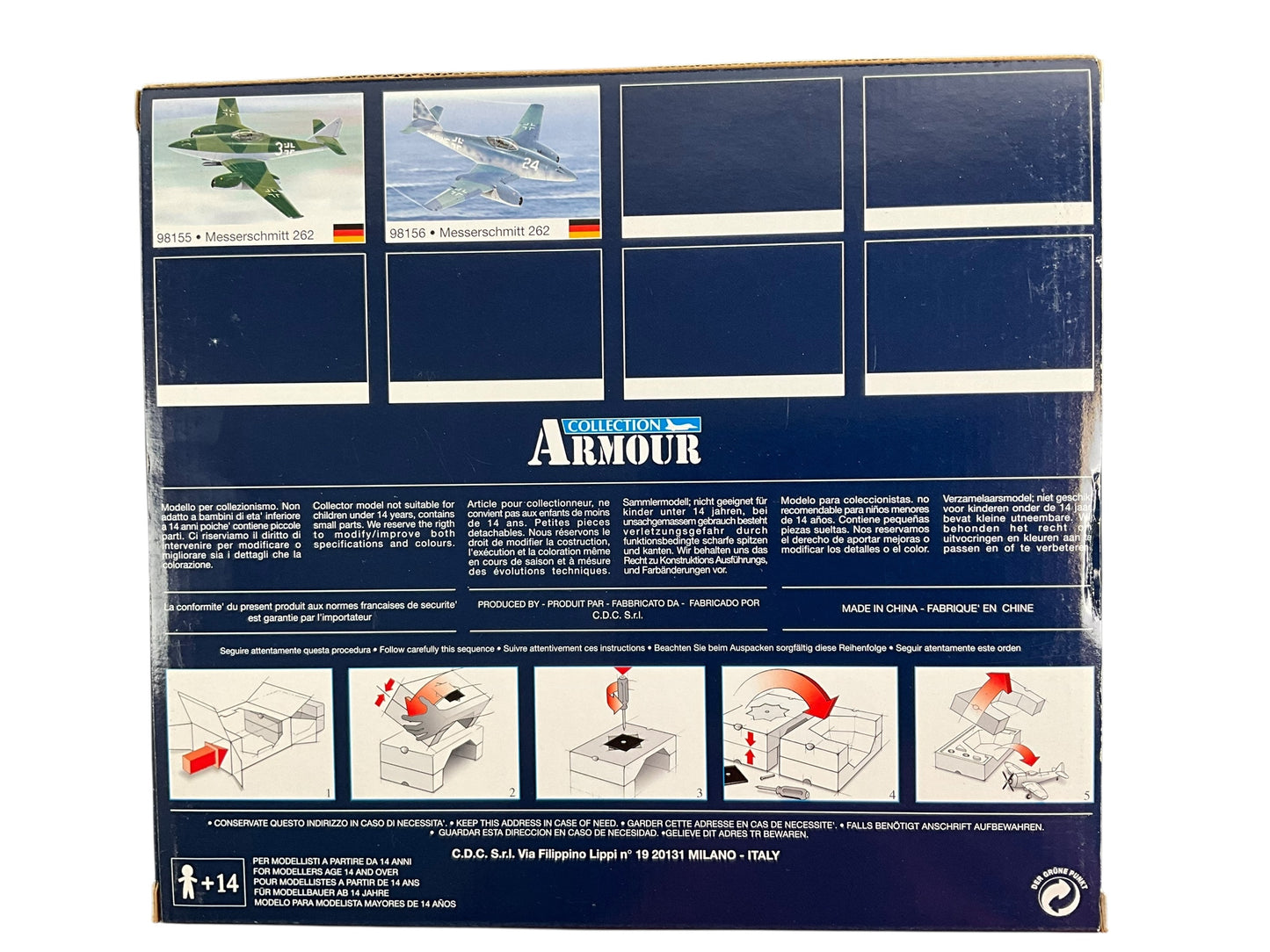 1/48 Armour/Franklin Mint (98156/B11B303) Messerschmitt ME262A Sturmvogel (24) "Poul" Kriegsmarine Prototype (Limited Edition)
