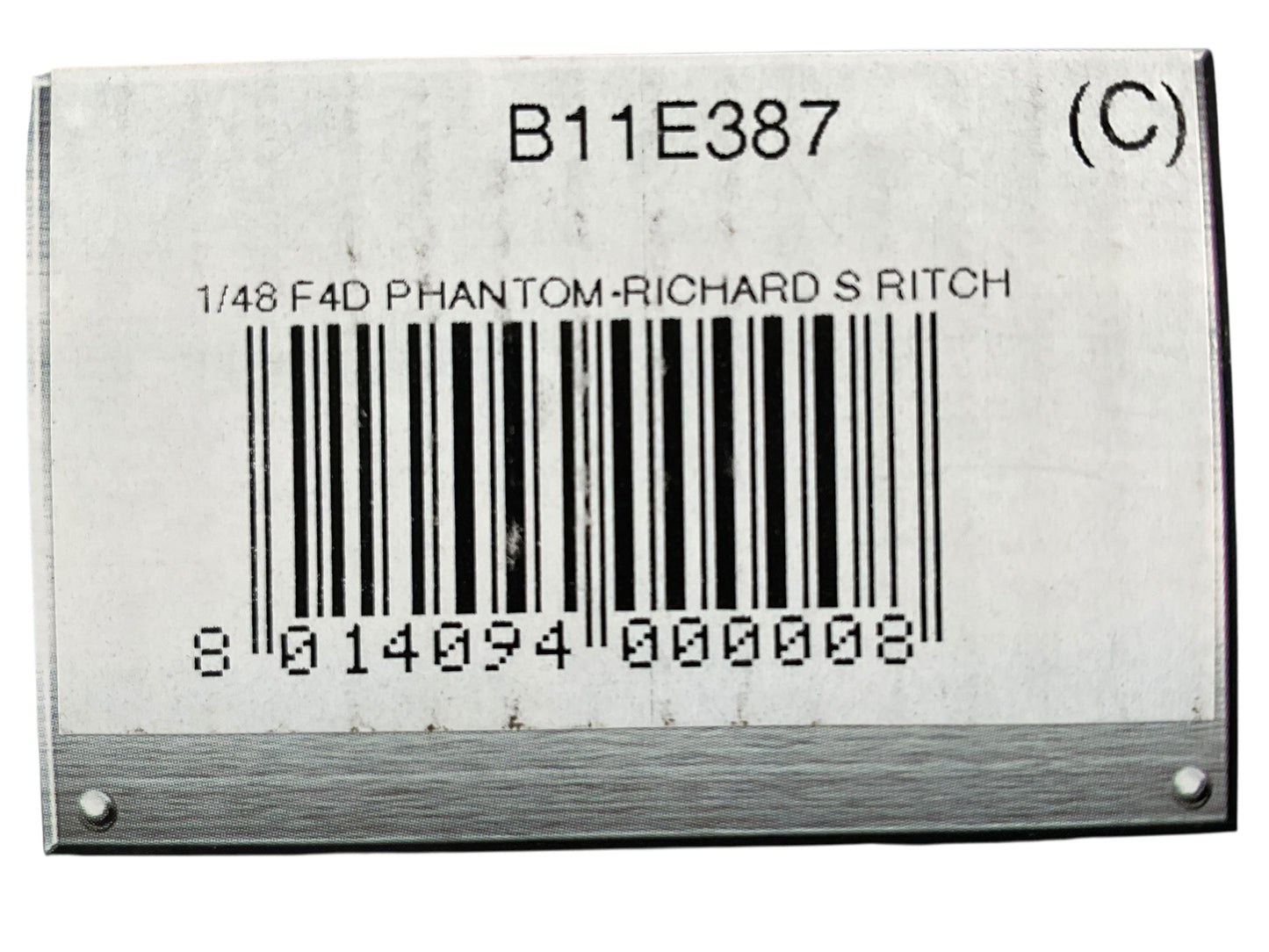 1/48 Franklin Mint/Armour (B11E387) McDonnell Douglas F4D Phantom II (67-463) flown bt Richard "Steve" Richie (5 Kills) Udorn RTAFB, Thailand, 1972, 432nd TRW, 555th TFS, U.S.A.F. Vietnam War (Limited Edition)