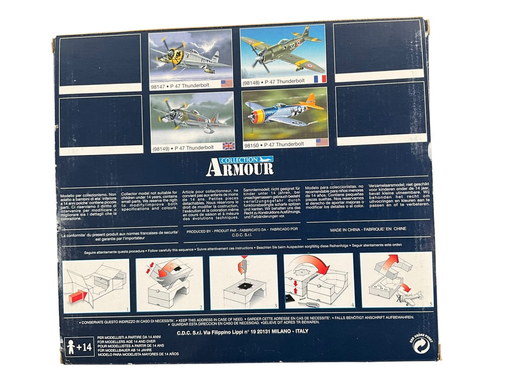 1/48 Armour/Franklin Mint (98145) Republic P47D Thunderbolt (54 + 420344) "Norma" WWII 65FS 57FG U.S.A.A.F. (Limited Edition)