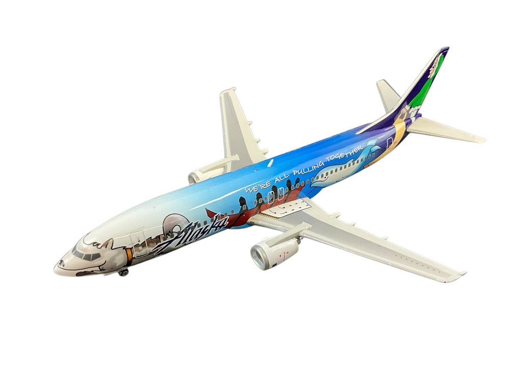 1/200 Gemini200 (G2ASA174) Boeing B737-400 (N705AS) "CargoDawg" DogSled & Alaska Attractions Livery - Alaska Airlines (Limited Edition) 2009 Release