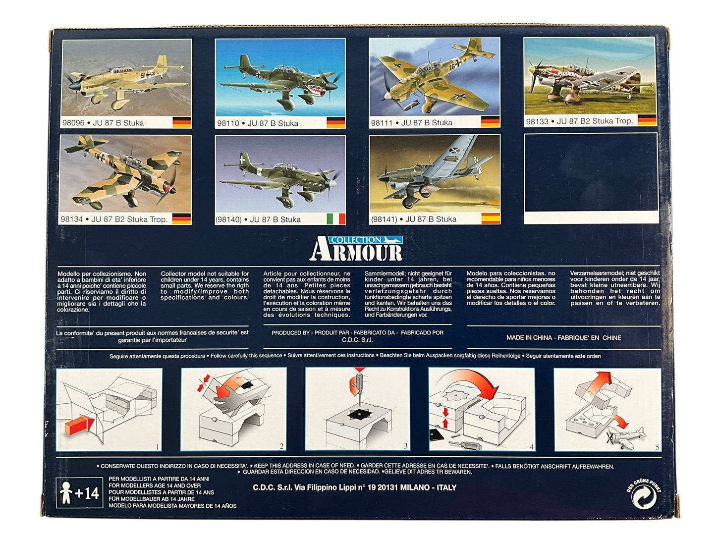 1/48 Armour/Franklin Mint (ART.98107 / B11B263) Junkers JU87D3 Stuka (S2+KK) flown by Hans Ulrich Rudel, Russian Front, Kursk Salient Operation Citadel, Summer 1943 Sturzkampfgeschwader 77 (II/StG77) Deutsch Reich's Luftwaffe (Limited Edition)