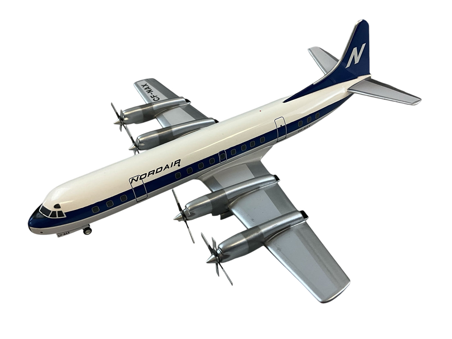 1/200 Western Models (CA-9R) Lockheed L188 Electra ( CF-NAX) - White & Gray with Blue Cheat Line & Tail 1970s 1st NDA Livery - Nordair (LIMITED EDITION)