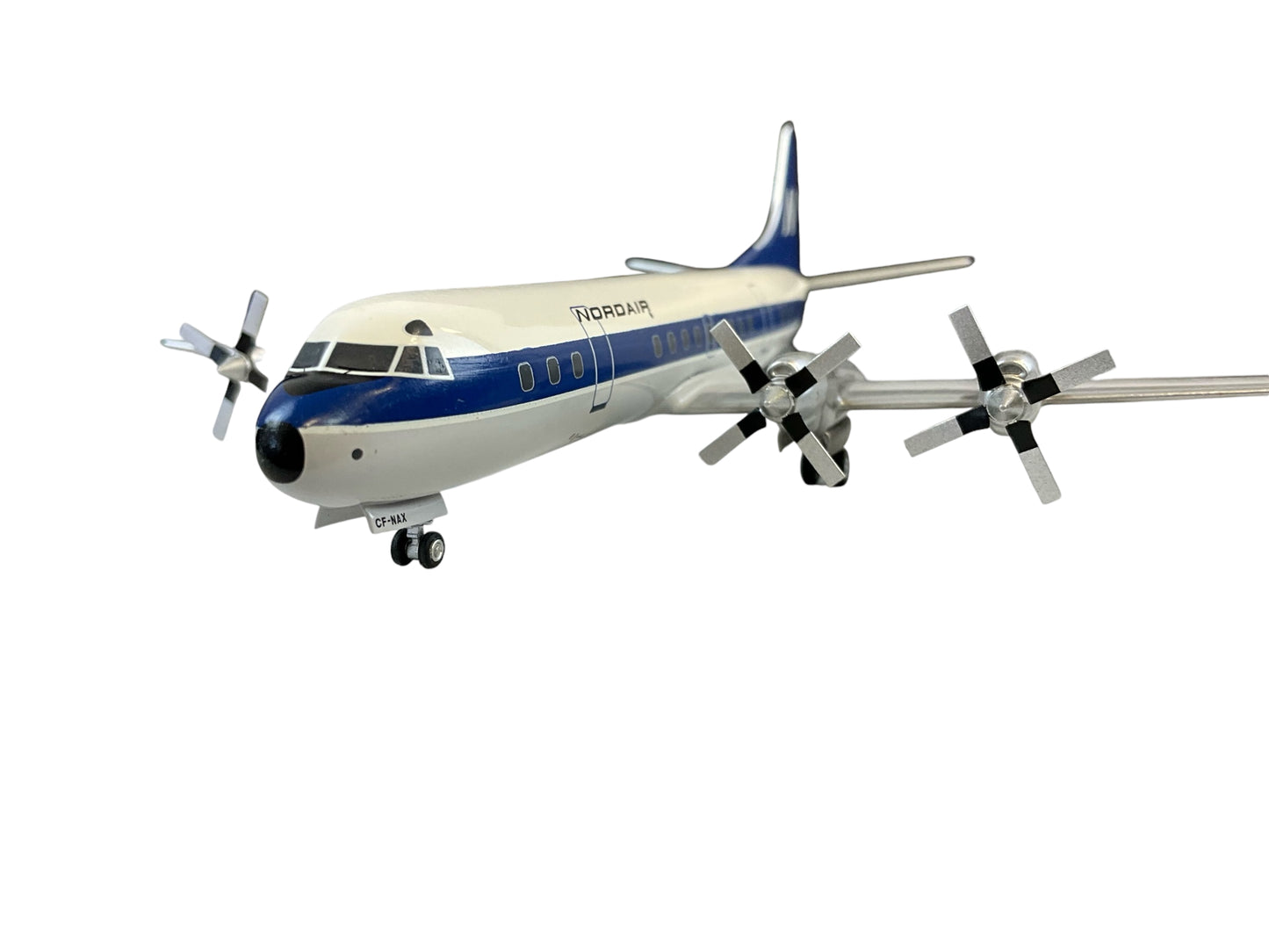 1/200 Western Models (CA-9R) Lockheed L188 Electra ( CF-NAX) - White & Gray with Blue Cheat Line & Tail 1970s 1st NDA Livery - Nordair (LIMITED EDITION)