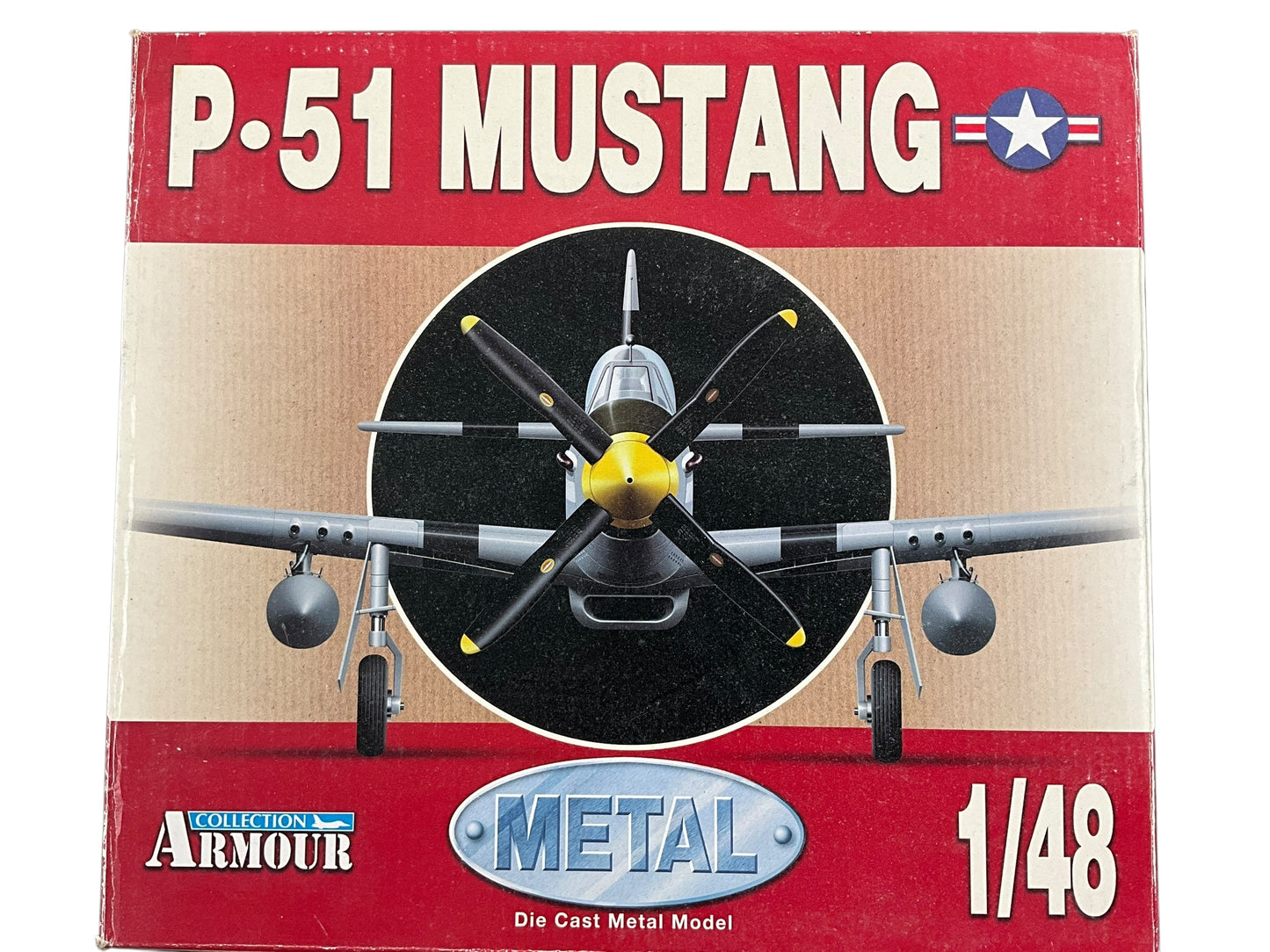 1/48 Armour/Franklin Mint (ART.98005/B11F047-C) North American P51D Mustang (WR+Z/413305) "THE HUNTER TEXAS" flown by WWII Ace 1st Lt. Henry Brown (26 Kills) 354th FS 355th FG 8th AF U.S.A.A.F. 1944 (Limited Edition)