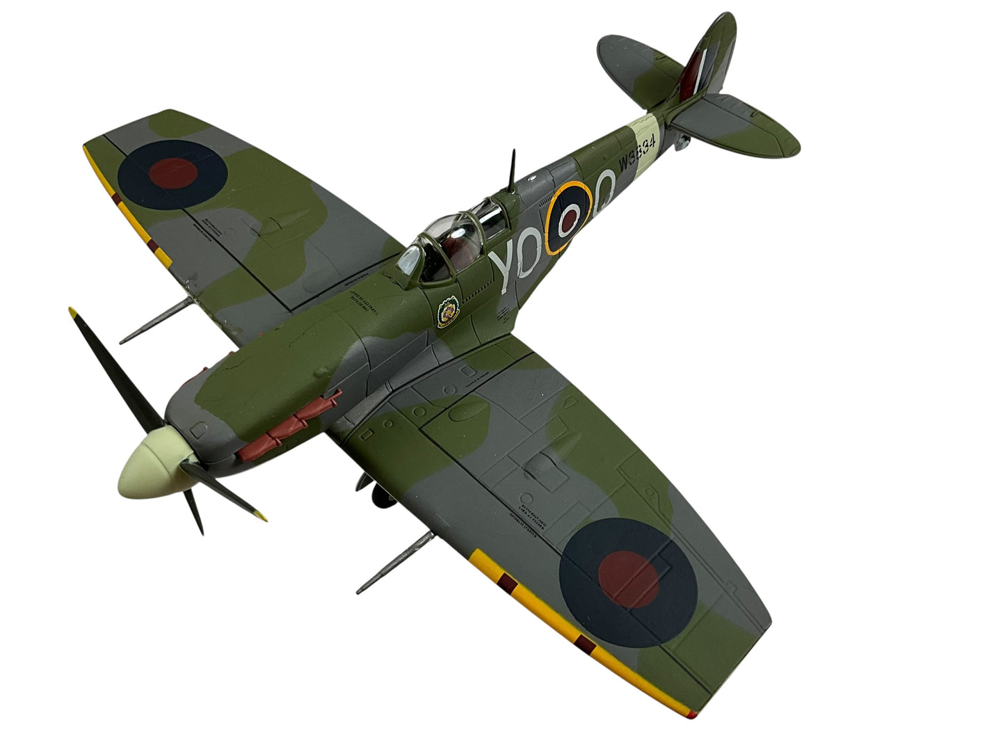 1/48 Armour/Franklin Mint (98159/B11B306) Supermarine Spitfire MK.Vb "Clipped Wings" (W3834/YO+Q) 401 "Ram " Sqdn R.C.A.F. (Limited Edition)