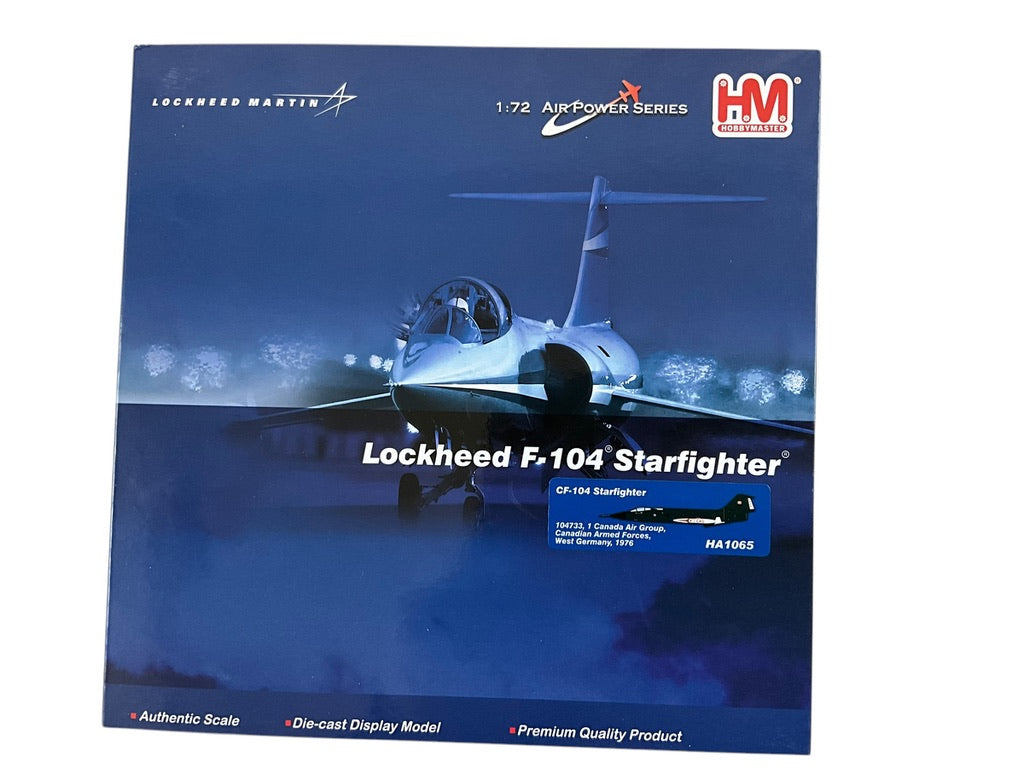 1/72 Hobbymaster (HA1065) Canadair (Lockheed) CF104 Starfighter (104733) #1 Canada Air Group - West Germany - Canadian Armed Forces 1976 (Limited Edition)