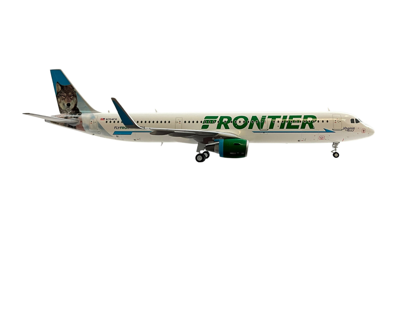 1/200 Gemini200 (G2FFT972) Airbus A321 (N704FR) CargoDawg Airplanes "Virginia the Wolf" Tail (Limited Edition) 2021 Release