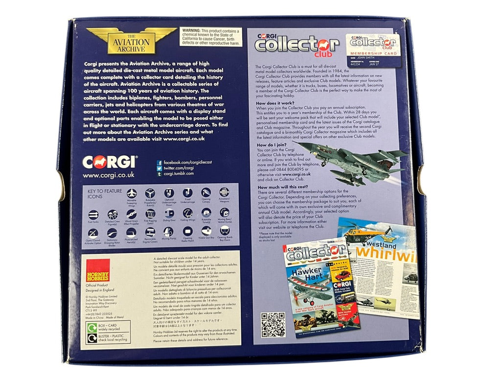 1/48 Corgi (AA38109) Sopwith F.1 Camel (B6491) flown by Flt/Lt Lloyd S, Breadner Naval 3 Sqdn R.N.A.S. Bray Dunes Aerodrome, France, 1918 (Limited Edition #0864 of Only 1000)