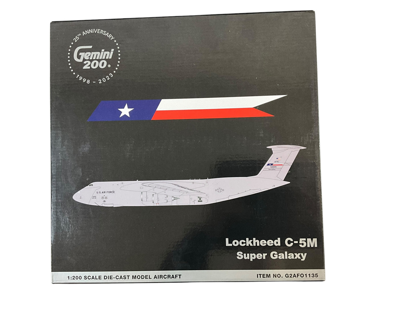 1/200 Gemini200 (G2AFO1135) Lockheed C5M Super Galaxy (50009) 433rd AW Lackland AFB Texas (AFNS) U.S.A.F. (Limited Edition) 2024 Release