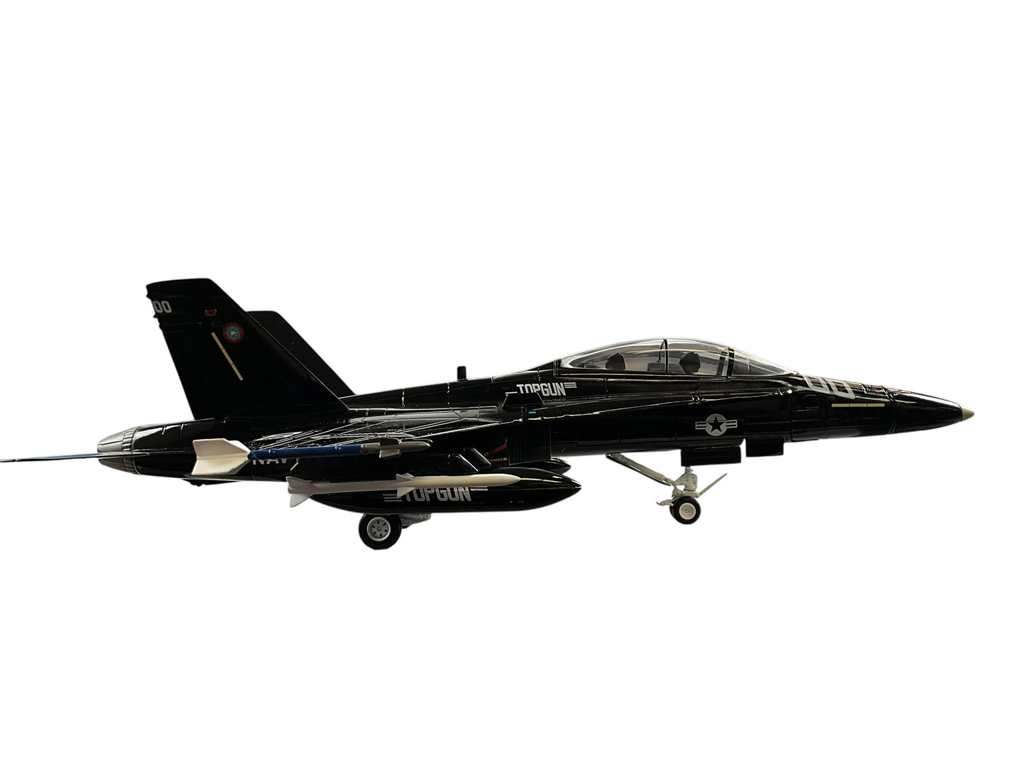 1/48 Armour/Franklin Mint (ART.98073) McDonnell Douglas (00) F18B Hornet "Top Gun" Black Livery, U.S.Navy (Limited Edition)