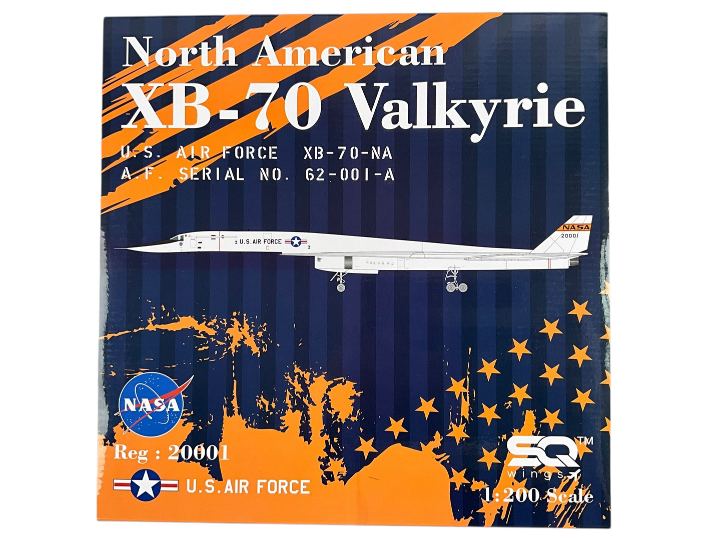 1/200 SQ Wings (L2080) North American XB70 Valkyrie (20001) Edwards AFB, Ca 1966, N.A.S.A. (Limited Edition)