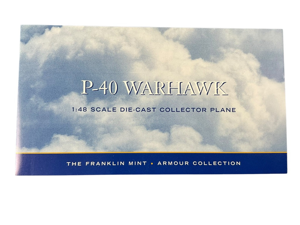 1/48 Franklin Mint/Armour (B11B621 Curtiss P40F WartHawk (114378) "Dammit" Operatio Torch 33 FG, 12th AF, U.S.A.A.F. (Limited Edition)