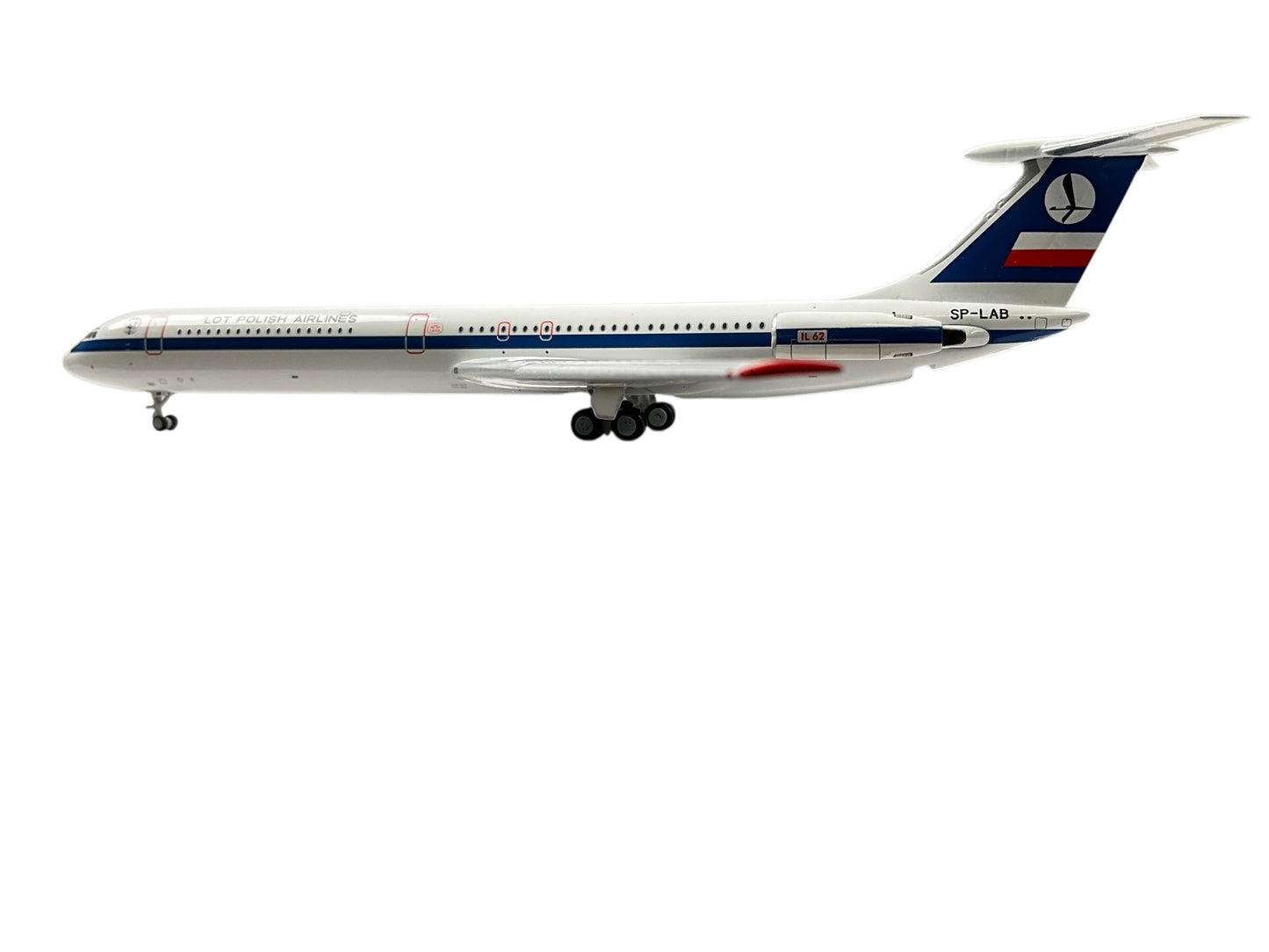 1/400 Phoenix (12030) Ilyushin IL62 (SP-LAB) Communist Period Livery, LOT Polish Airlines (Limited Edition)