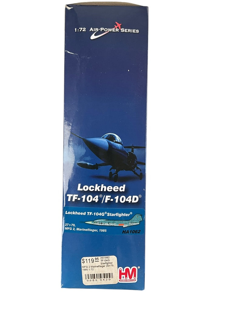 1/72 HobbyMaster (HA1062) Lockheed TF104G Starfighter (27+79) MFG2 MarineFlieger Deutche Bundes Marine 1985 (Limited Edition 0f Only 600)