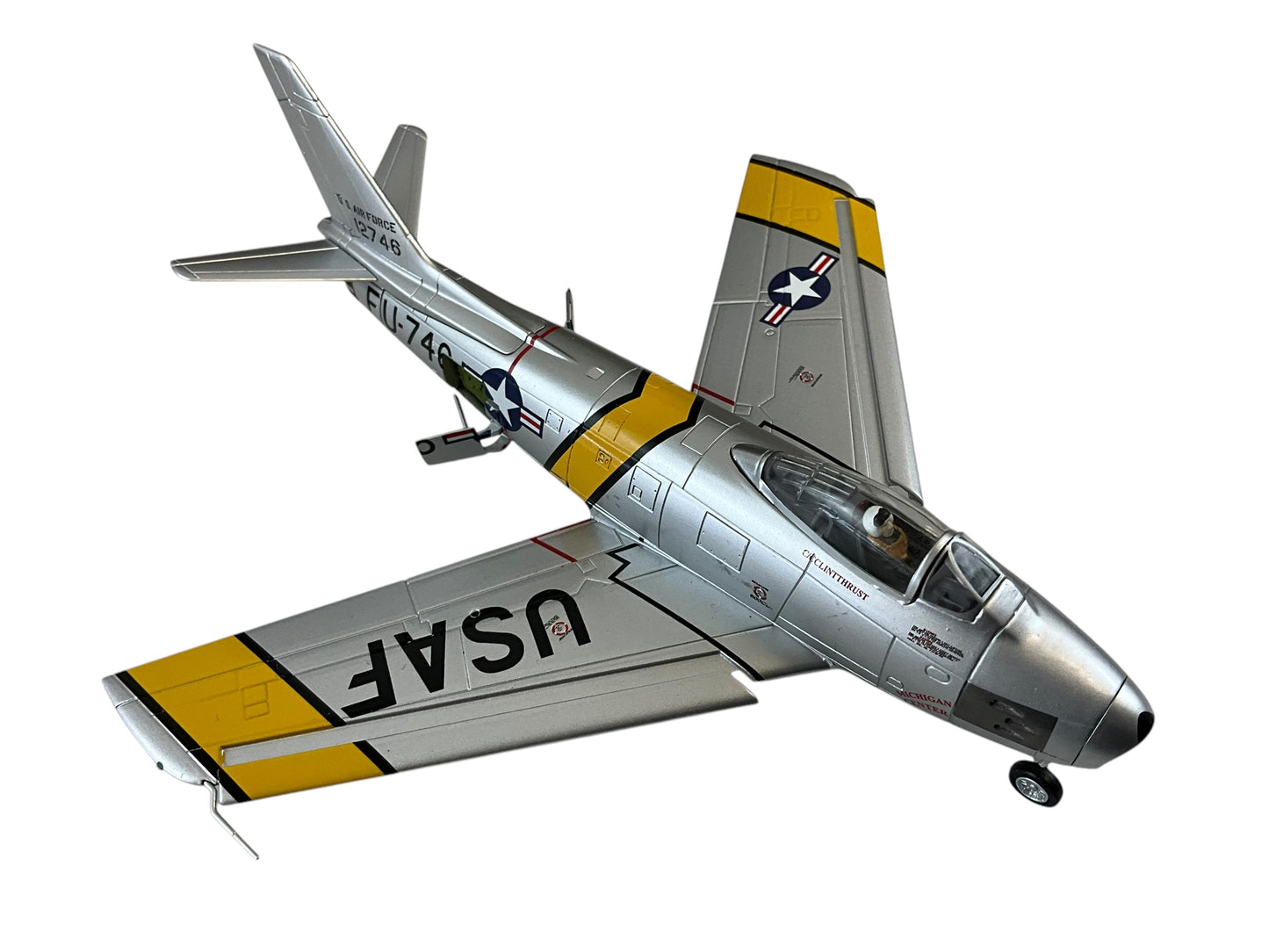 1/200 HobbyMaster (HA4315) North American F86E Sabre (FU746) "Lady Francis" flown by Colonel Francis S. Gabreski (5 Kills) & Major William H. Westcott 25th FS, 1st FW , U.S.A.F. Sout Korea Oct 1951 (Limited Edition of Only 600)