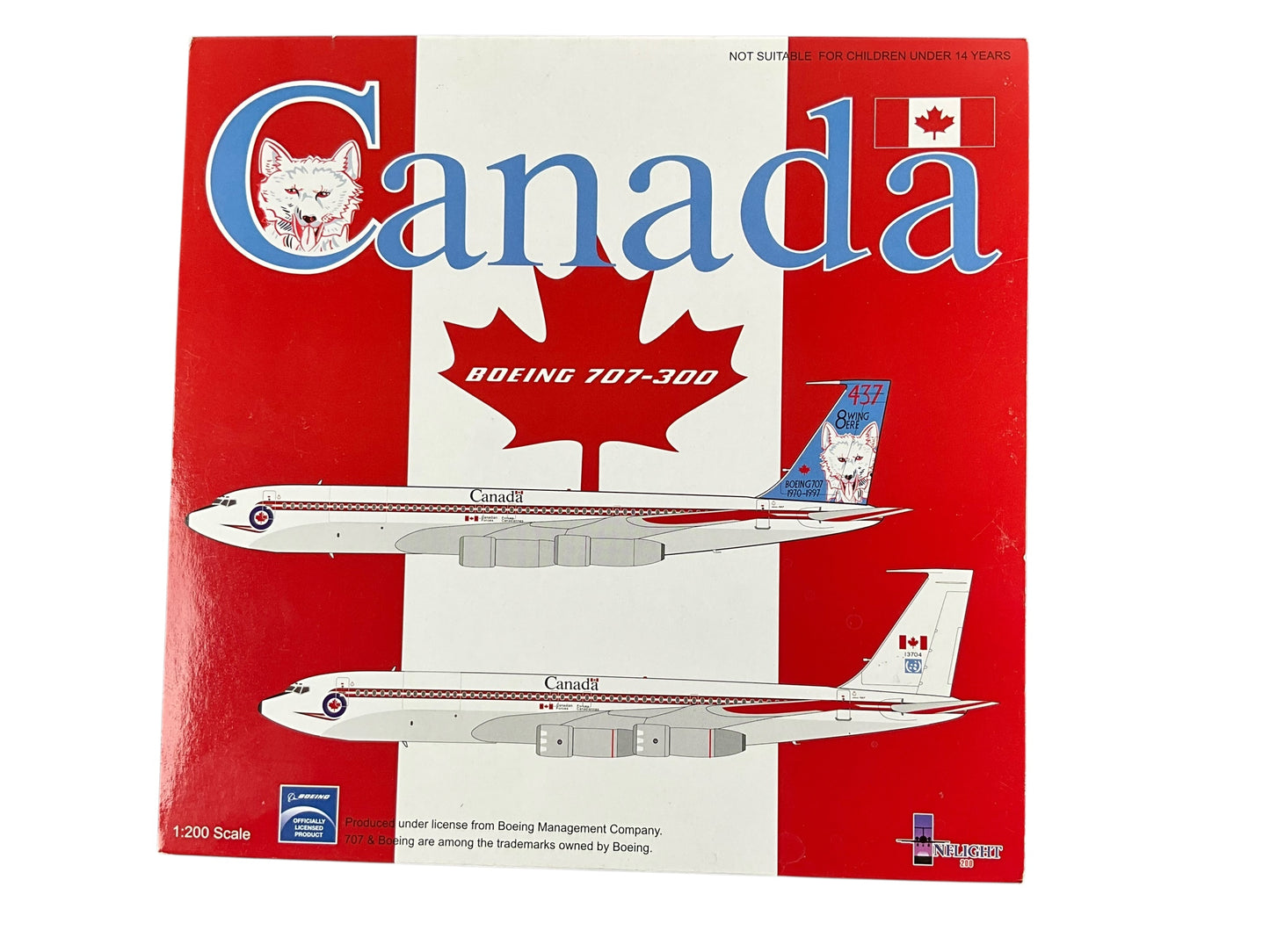 1/200 INFLIGHT200 (IF-70048) BOEING (B707-347C) CC-137 437(T) "Husky" Sqn CANADIAN ARMED FORCES 1970-1997 (Limited Edition #152 of Only 240)