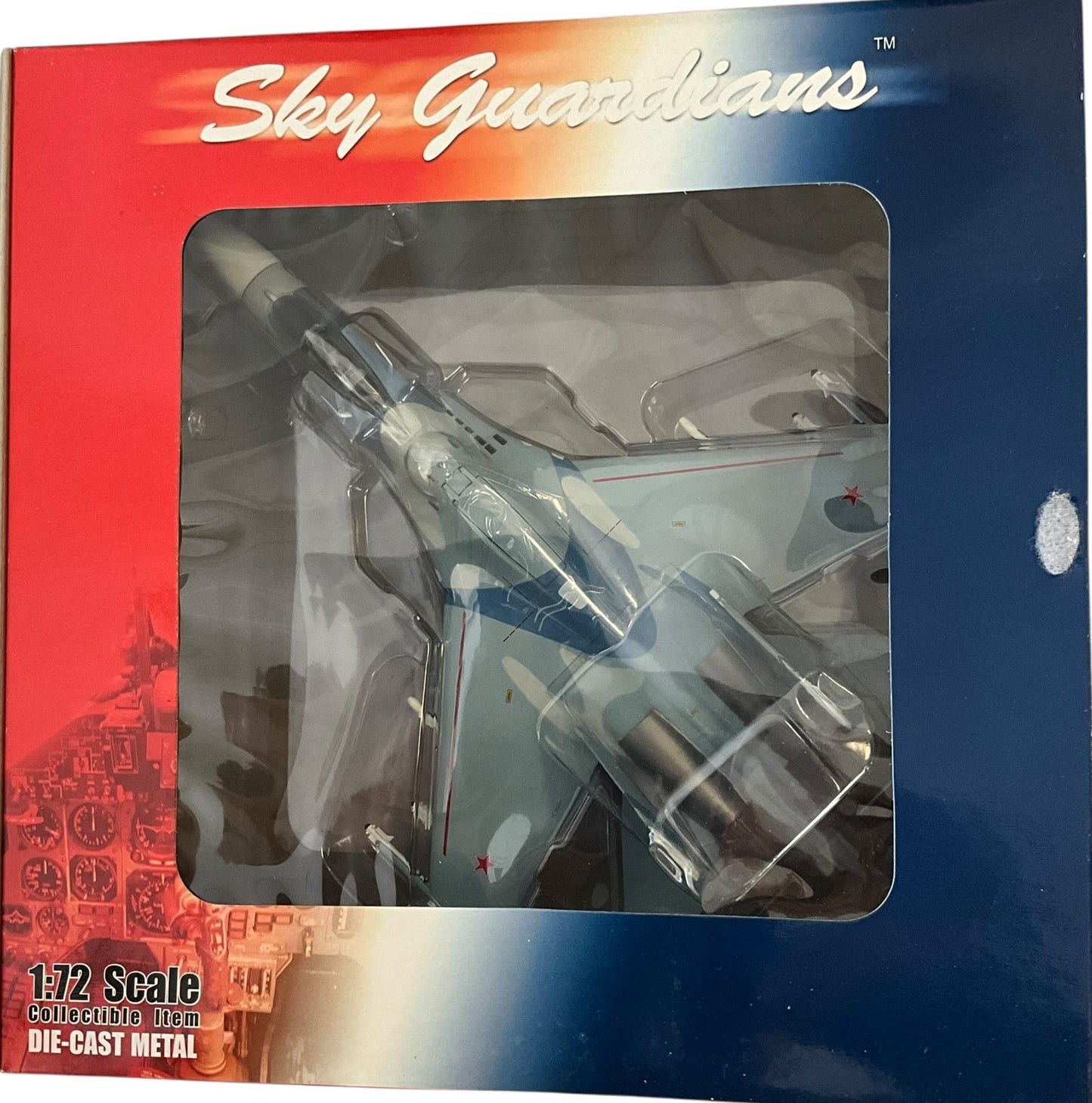 1/72 (Witty Wings) Sky Guardians (WTW-72-014-005) Sukhoi SU27 Flanker-B (Red 07) "Evil Eye" 3-Tone Blue Splinter Pattern Camo, Russian Air Force (Limited edition (Limited Edition)