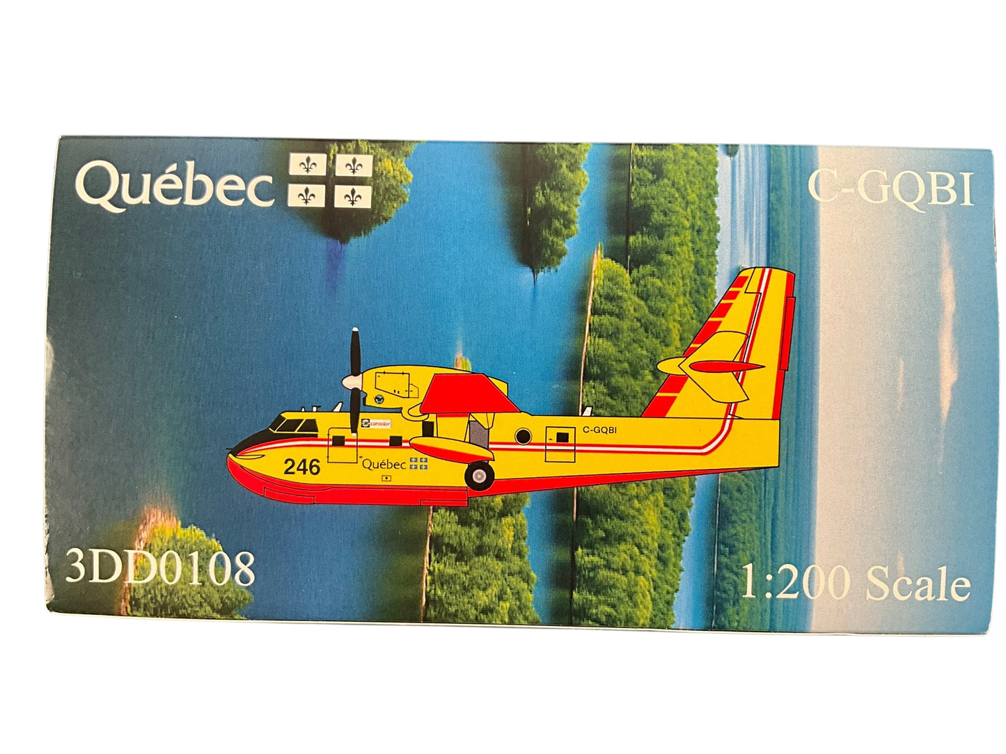 1/200 3D Design Deck (3DD0108) Bombardier CL415 Water Bomber (C-GQBI / #246) Province of Quebec (Limited Edition #54 of Only 250)