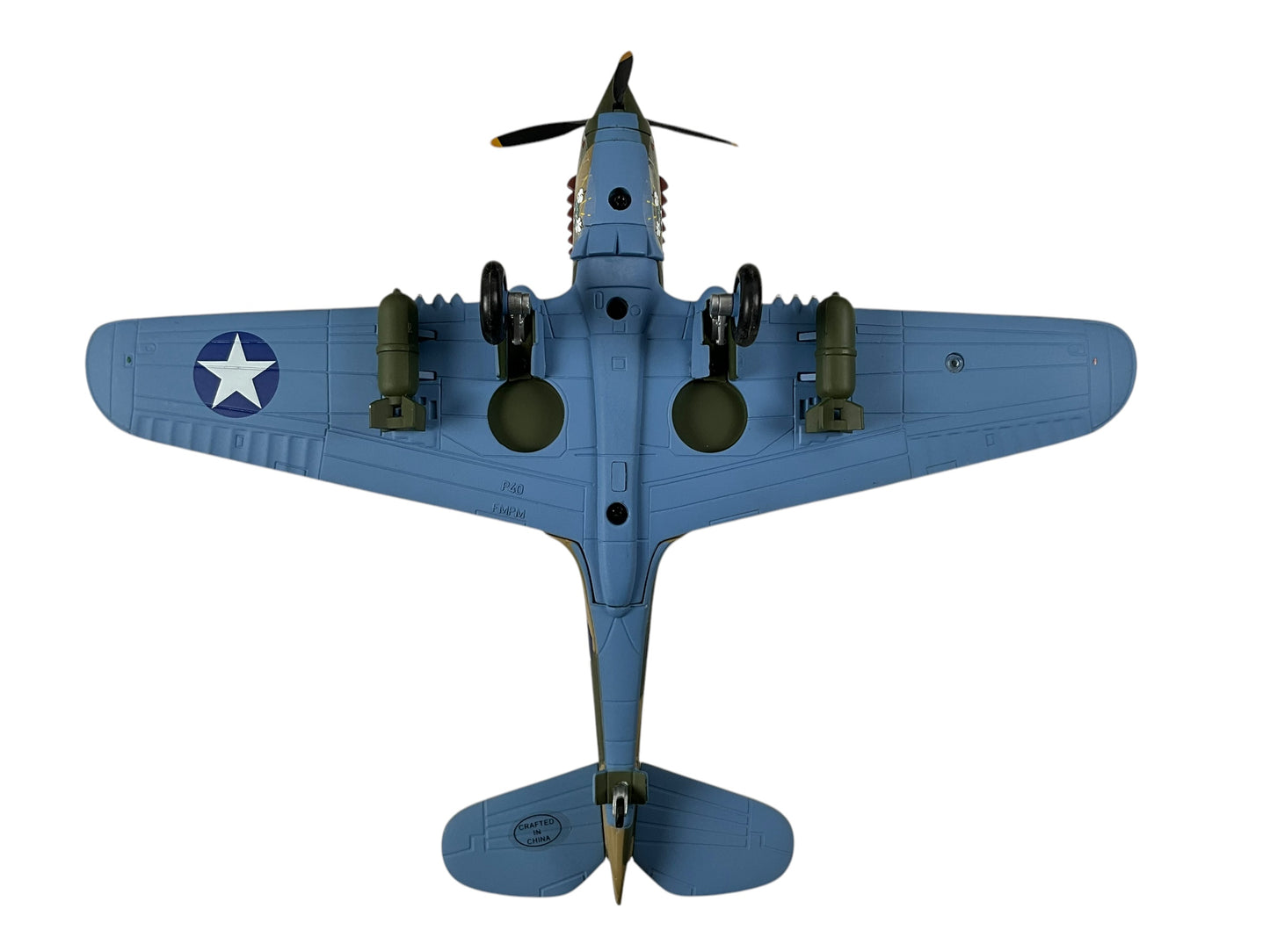 1/48 Franklin Mint/Armour (B11B622) Curtiss P40 WarHawk (ET601) flown bt Lt. J.D.Landers (5-Kills) "Texas Longhorns" 49th FG, 9th FS, U.S.A.A..F. (Limited Edition)