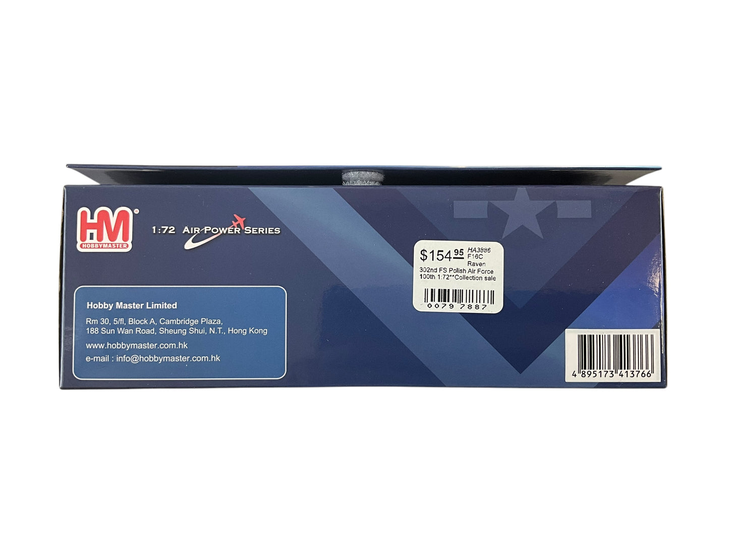 1/72 HobbyMaster (HA3886) Lockheed F16C Raven (4047) "100th Anniversary of the Polish Air Force" 302nd FS, Polish Air Force Dec 2019 (Limited Edition)