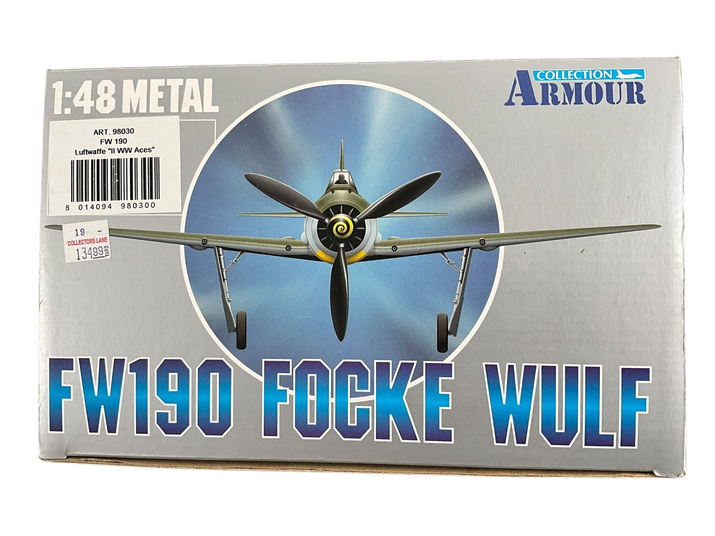 1/48 Armour/Franklin Mint (ART.98030/B11B223) Focke Wulf FW190-A5/U7 flown by WWII Ace Maj. Herman Graf (212 Kills) III./JG 52 Deutsch Reich Luftwaffe (Limited Edition)