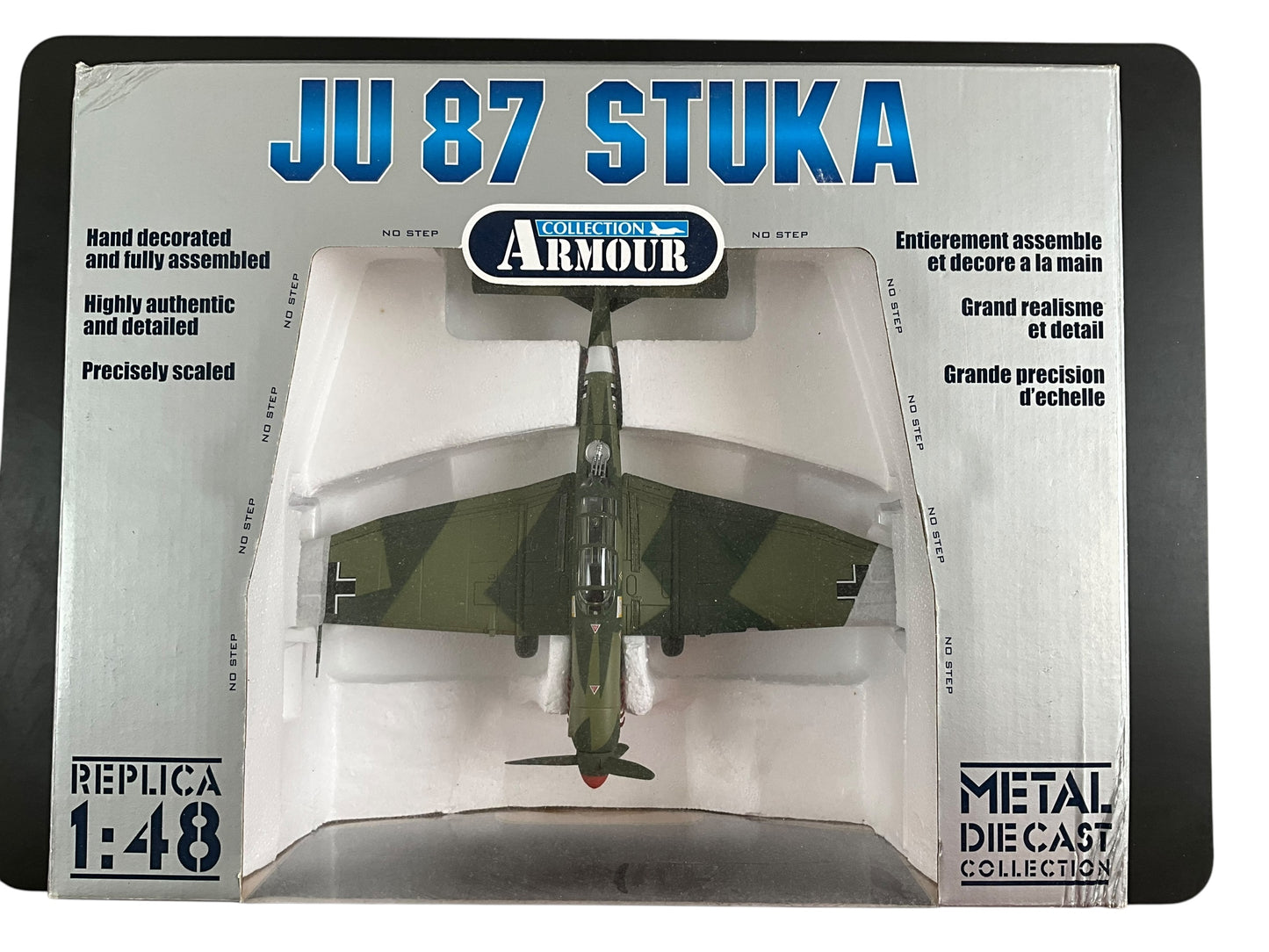 1/48 Armour/Franklin Mint (ART.98107 / B11B263) Junkers JU87D3 Stuka (S2+KK) flown by Hans Ulrich Rudel, Russian Front, Kursk Salient Operation Citadel, Summer 1943 Sturzkampfgeschwader 77 (II/StG77) Deutsch Reich's Luftwaffe (Limited Edition)