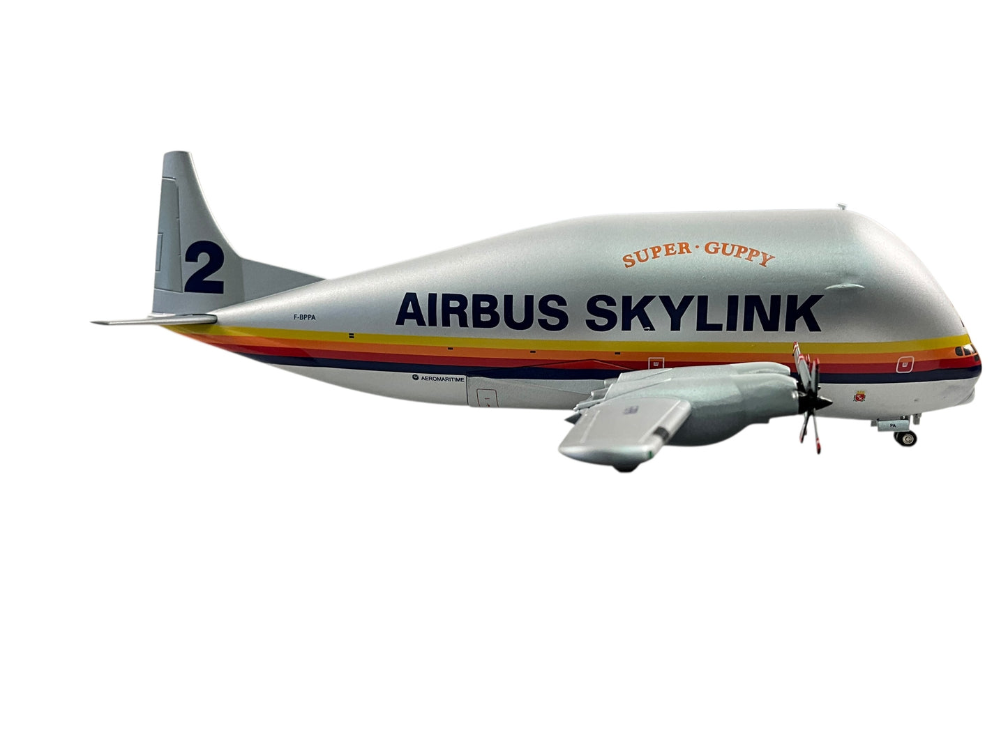 1/200 Herpa (555258) Aero Spacelines 377SGT Super Guppy Turbine (No.2/F-BPPS) Airbus SkyLink (Limited Edition)