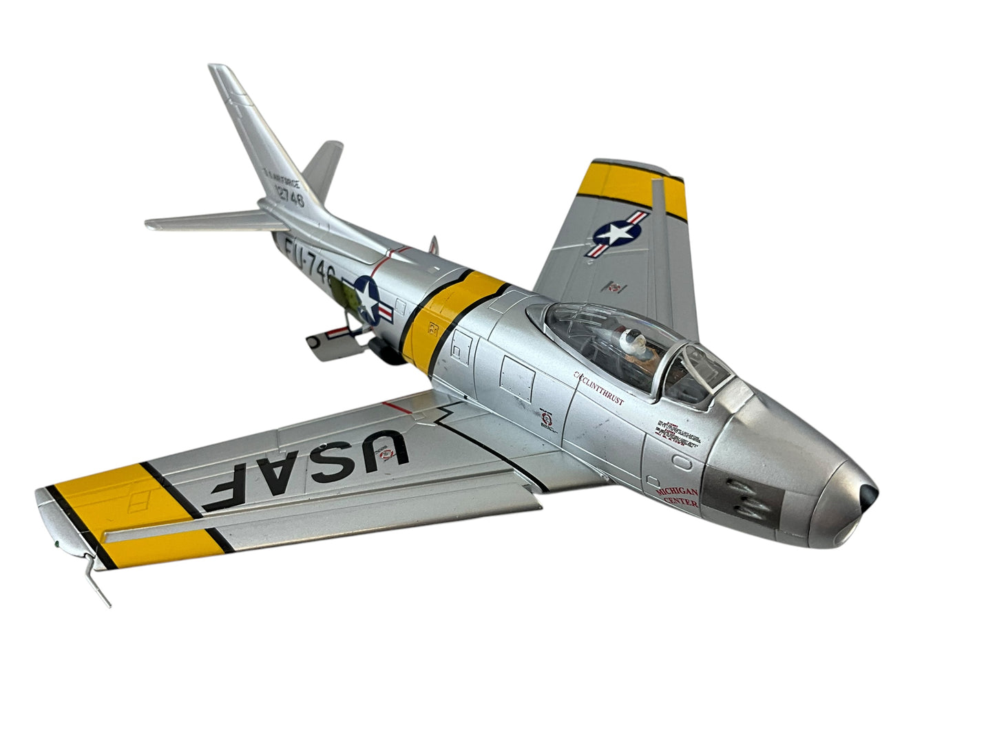 1/200 HobbyMaster (HA4315) North American F86E Sabre (FU746) "Lady Francis" flown by Colonel Francis S. Gabreski (5 Kills) & Major William H. Westcott 25th FS, 1st FW , U.S.A.F. Sout Korea Oct 1951 (Limited Edition of Only 600)