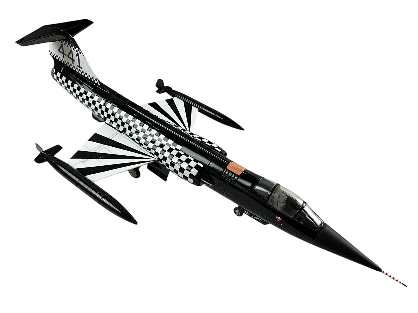 1/48 Franklin Mint/Armour (B11E193) Canadair CF104`(F104G) Starfighter (104880) 441 "Silver Fox" Sqdn Disbandment Scheme Canadian Armed Forces (Limited Edition)