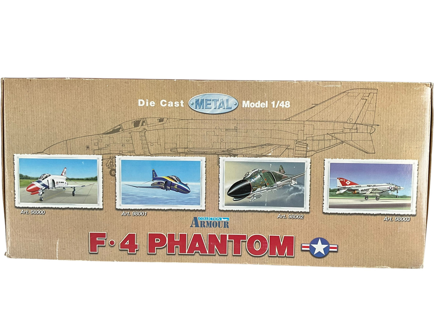 1/48 Armour/Franklin Mint (ART.98042) McDonnell Douglas F4J Phantom II (153783) "Black Bunny" VX-4 (Air Test and Evaluation Squadron Four) U.S.Navy (Limited Edition)