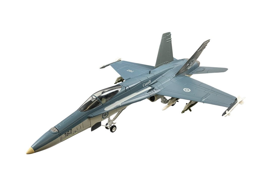 1/48 FRANKLIN-MINT (B11E679) McDONNELL DOUGLAS CF188 HORNET (188762) - 1993 "50th Anniversary of 410 Cougars Sqdn" Airshow Livery - in Lybia No-Fly Zone 2011 - 410 Sqdn C.F.B. Cold Lake, Alberta - CANADIAN ARMED FORCES (Limited Edition of Only 400)