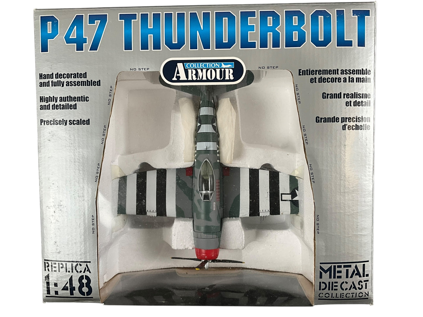 1/48 Armour/Franklin Mint (98146) Republic P47D Thunderbolt (HV+A - 226418) flown by Colonel Francis "Gabby" Gabreski WWII Fighter "ACE" 61FS, 56FG, U.S.A.A.F. (Limited Edition)