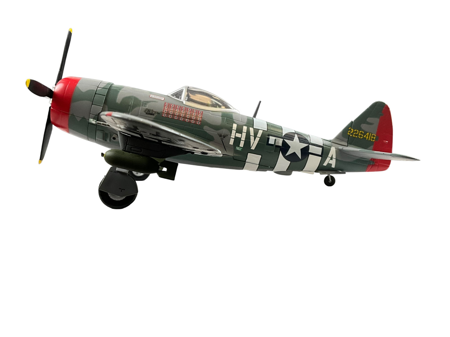 1/48 Armour/Franklin Mint (98146) Republic P47D Thunderbolt (HV+A - 226418) flown by Colonel Francis "Gabby" Gabreski WWII Fighter "ACE" 61FS, 56FG, U.S.A.A.F. (Limited Edition)
