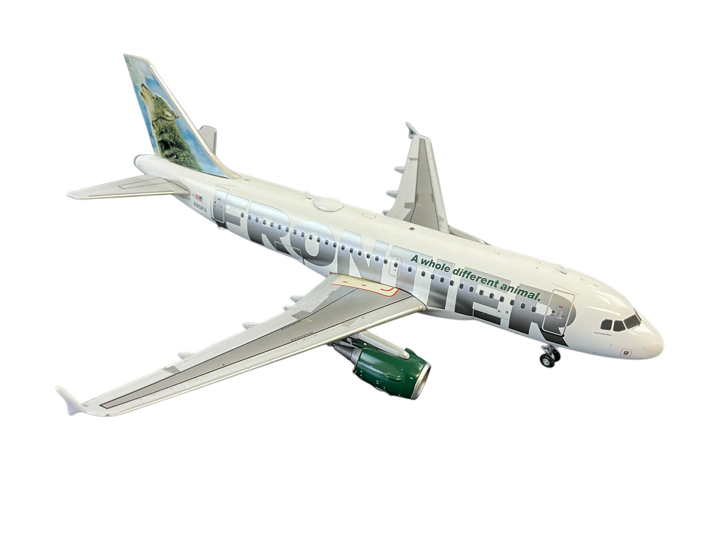 1/200 Genini200 (G2FFT054) Airbus A319 (N901FR) "CargoDawg" Howling Wolf Tail Frontier Airlines (Limited Edition) 2008 Release