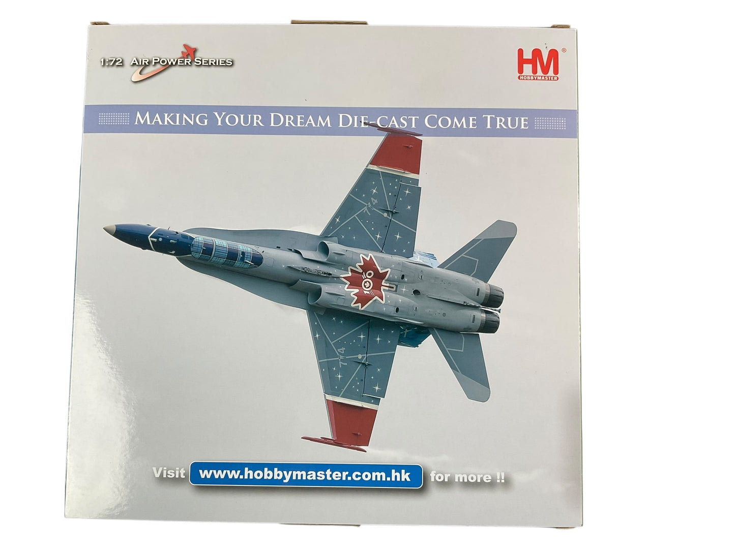 1/72 HobbyMaster (HA3589) McDonnell Douglas CF188 (F18A) Hornet (188774) "R.C.A.F. 100th Anniversary Scheme" R,C.A.F. 2024 (Limited Edition)