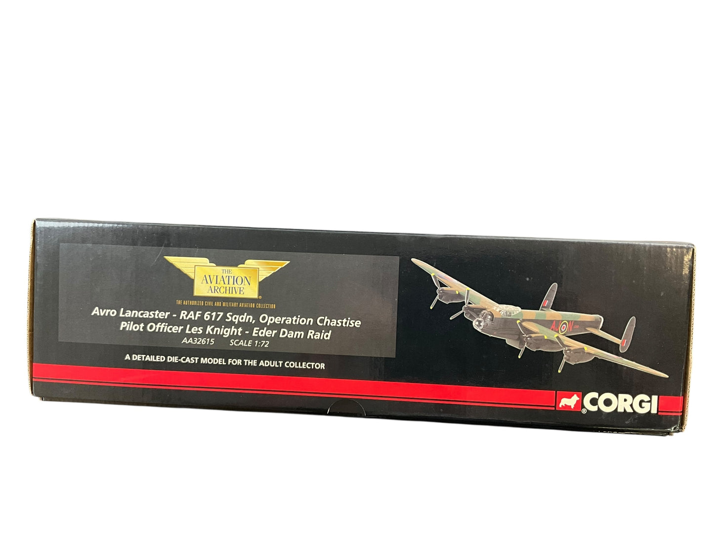 1/72 Corgi (AA32615) Avro Lancaster (ED912 / AJ+N) Flown by P/O Les Knight "Operation Chastise" Eder Dam Raid 617 Sqdn R.A.F. (Limited Edition #1063 of ONLY 1501)
