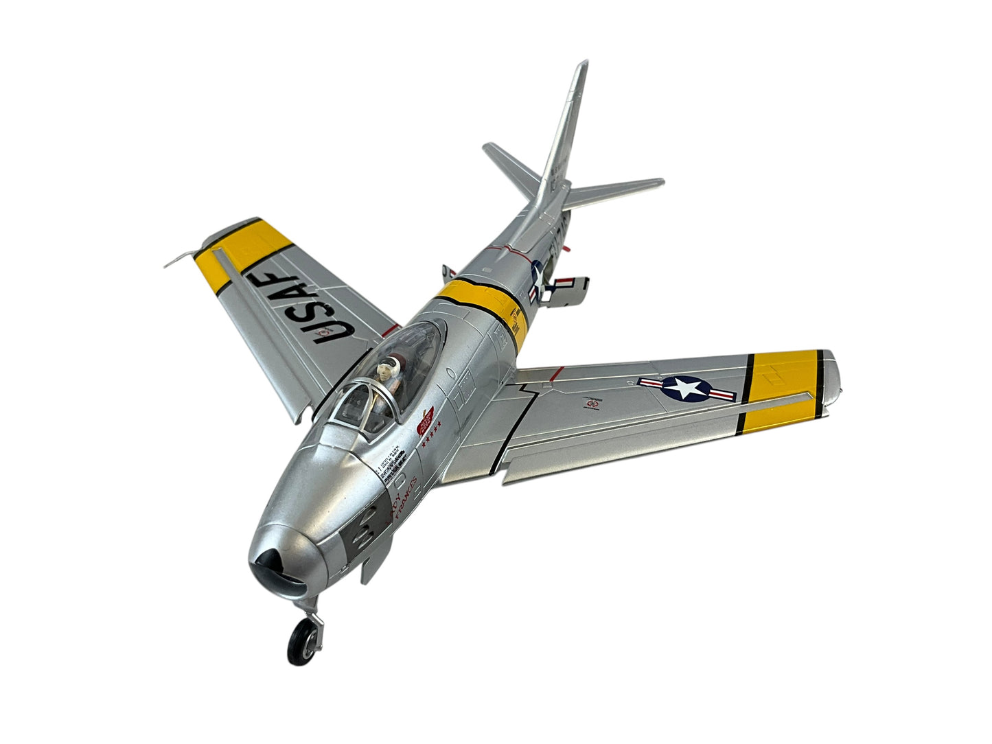 1/200 HobbyMaster (HA4315) North American F86E Sabre (FU746) "Lady Francis" flown by Colonel Francis S. Gabreski (5 Kills) & Major William H. Westcott 25th FS, 1st FW , U.S.A.F. Sout Korea Oct 1951 (Limited Edition of Only 600)