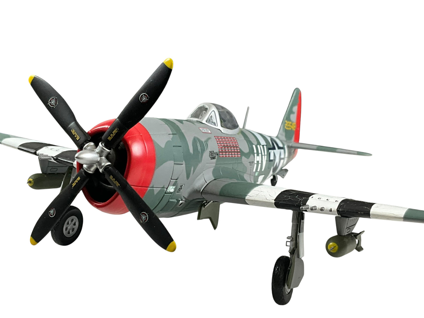 1/48 Armour/Franklin Mint (98146) Republic P47D Thunderbolt (HV+A - 226418) flown by Colonel Francis "Gabby" Gabreski WWII Fighter "ACE" 61FS, 56FG, U.S.A.A.F. (Limited Edition)