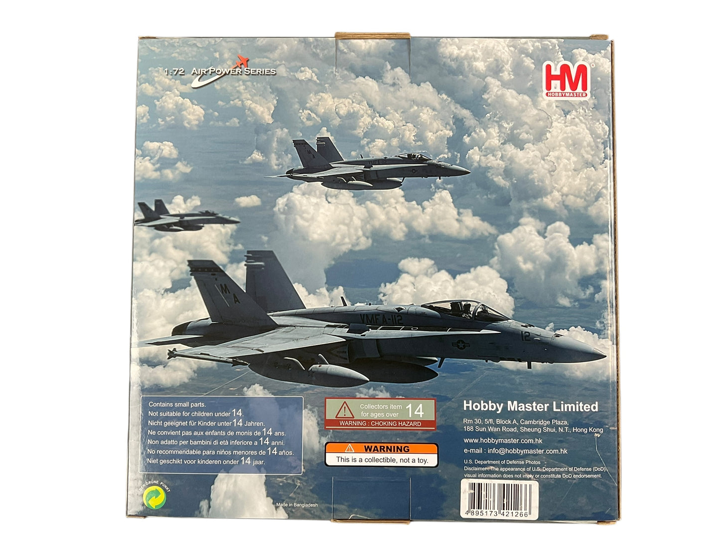 1/72 HobbyMaster (HA3589) McDonnell Douglas CF188 (F18A) Hornet (188774) "R.C.A.F. 100th Anniversary Scheme" R,C.A.F. 2024 (Limited Edition)