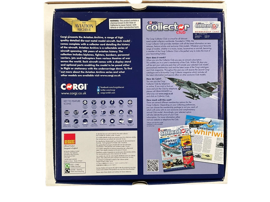 1/48 Corgi (AA38108) Sopwith Camel F-1 (AAB6313) Major William George "Billy" Barker W.W.I C/O No.139 Sqdn R.A.F. Italy, Sept. 1918 (Limited Edition #0965 of Only 1000)