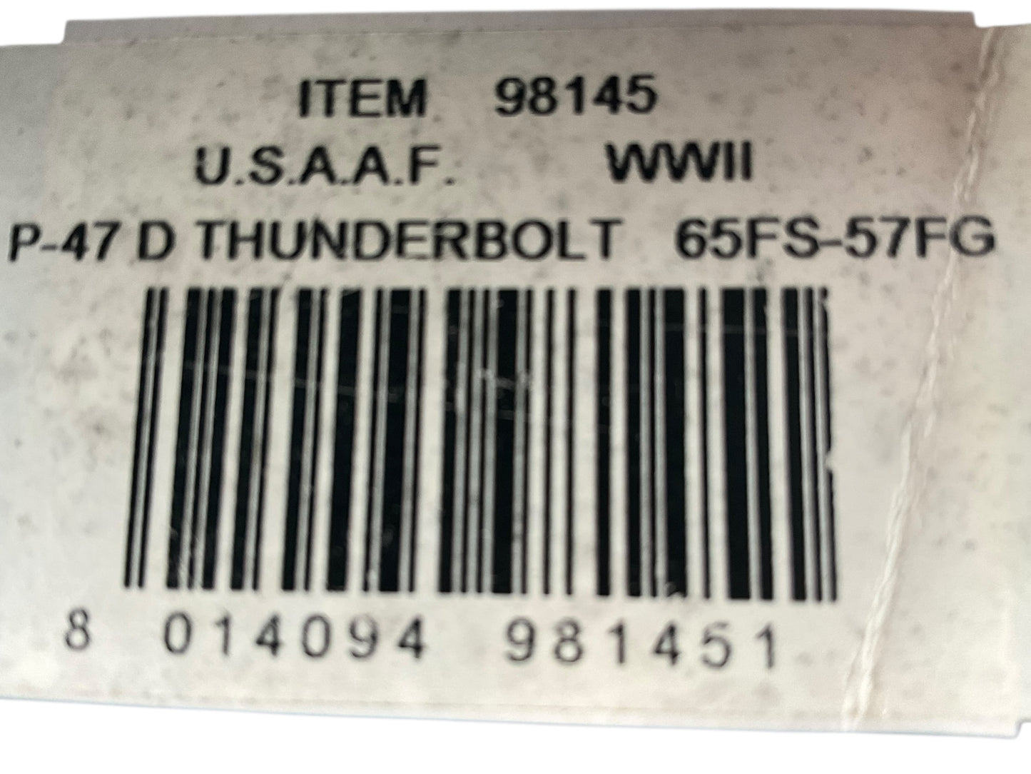 1/48 Armour/Franklin Mint (98145) Republic P47D Thunderbolt (54 + 420344) "Norma" WWII 65FS 57FG U.S.A.A.F. (Limited Edition)