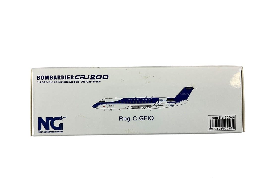 1/200 NG Model (52046) Bombardier CRJ200ER (C-GFIO) "Flight Inspection" 1st NAV Livery - NAV Canada (Limited Edition)