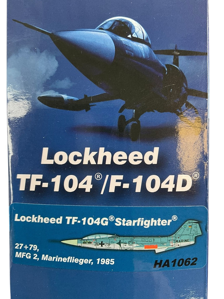 1/72 HobbyMaster (HA1062) Lockheed TF104G Starfighter (27+79) MFG2 MarineFlieger Deutche Bundes Marine 1985 (Limited Edition 0f Only 600)